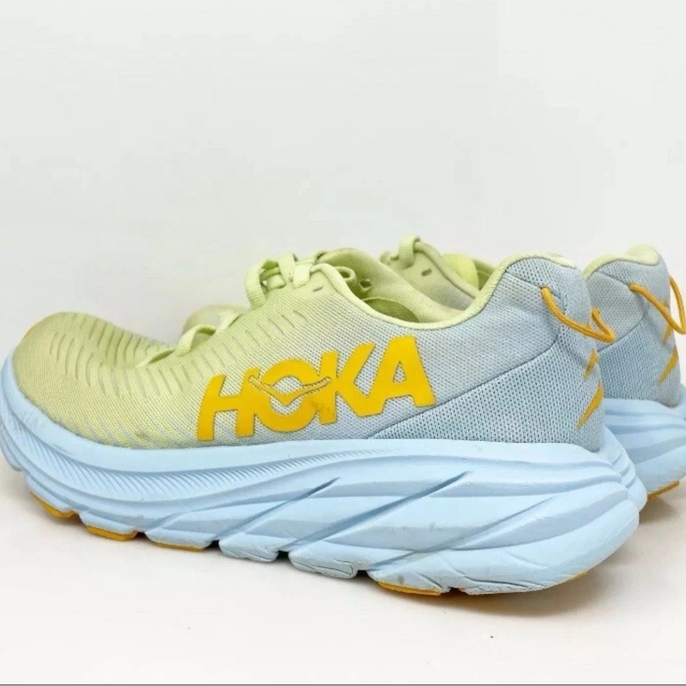 HOKA Rincon 3 Shoes Womens Size Blue Green Running Sneakers Lightweight